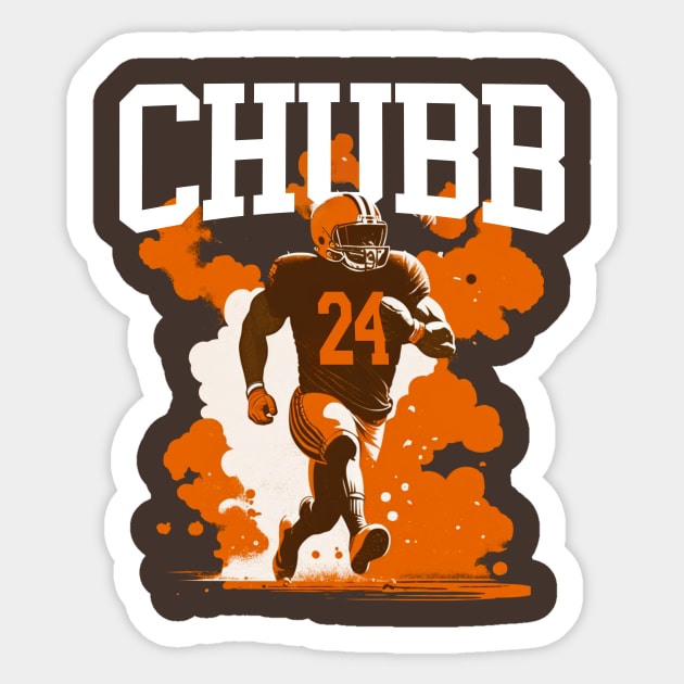 Nick Chubb Browns Sticker by mbloomstine